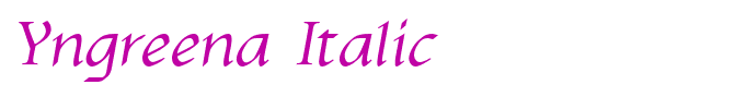 Yngreena Italic